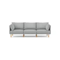 Burrow - Modern Field 3-Seat Sofa - Fog - Front_Zoom