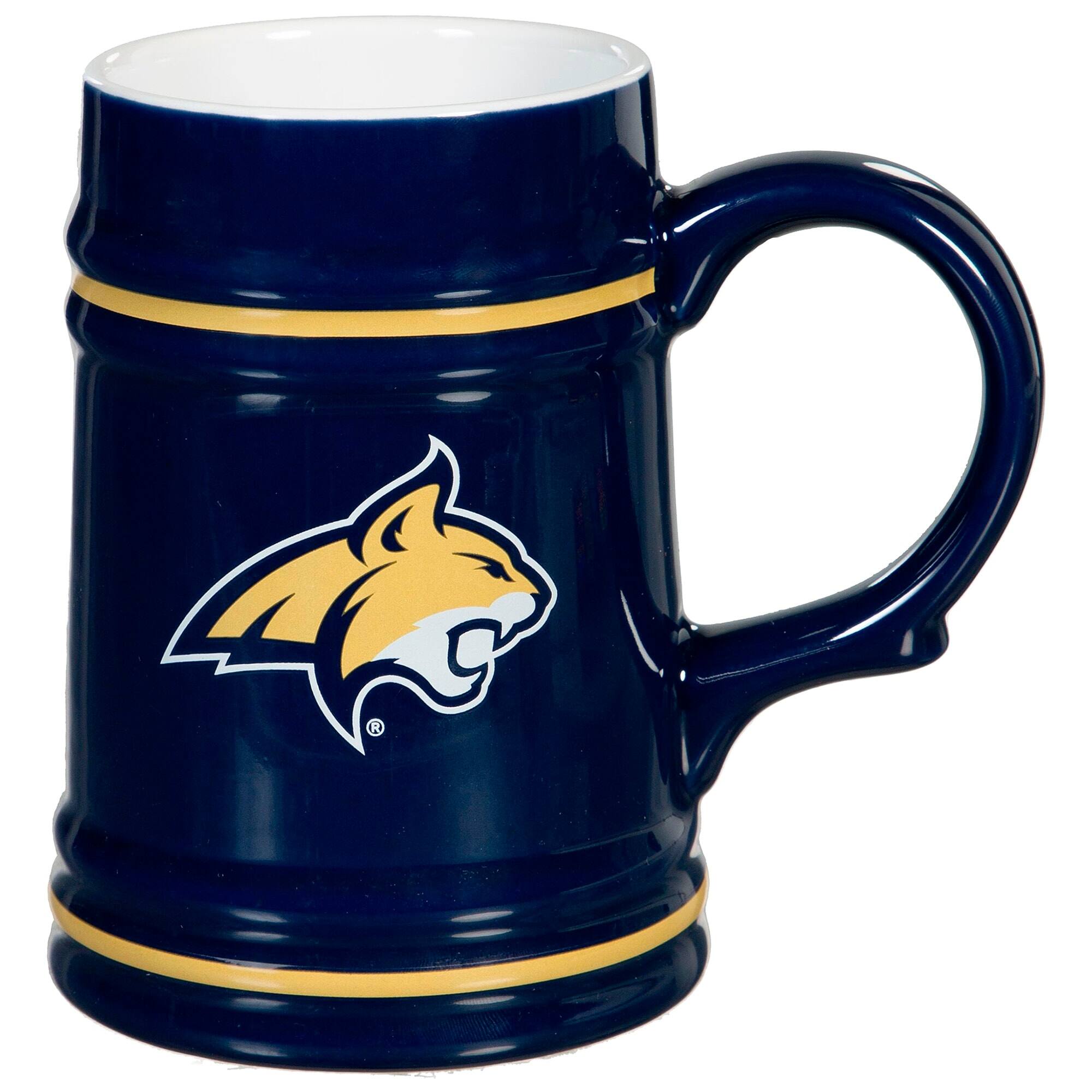 Alt View 1. Evergreen Enterprises - Montana State Bobcats 24oz. Ceramic Stein Cup with Gift Box - Multicolor.