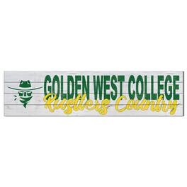 Jardine - Golden West College 10" x 40" Logo Sign - White