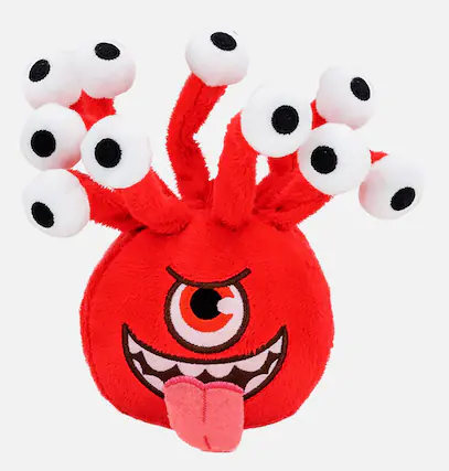 Front. Dungeons & Dragons - Dungeons & Dragons 8 inch Beholder Plush - Red.
