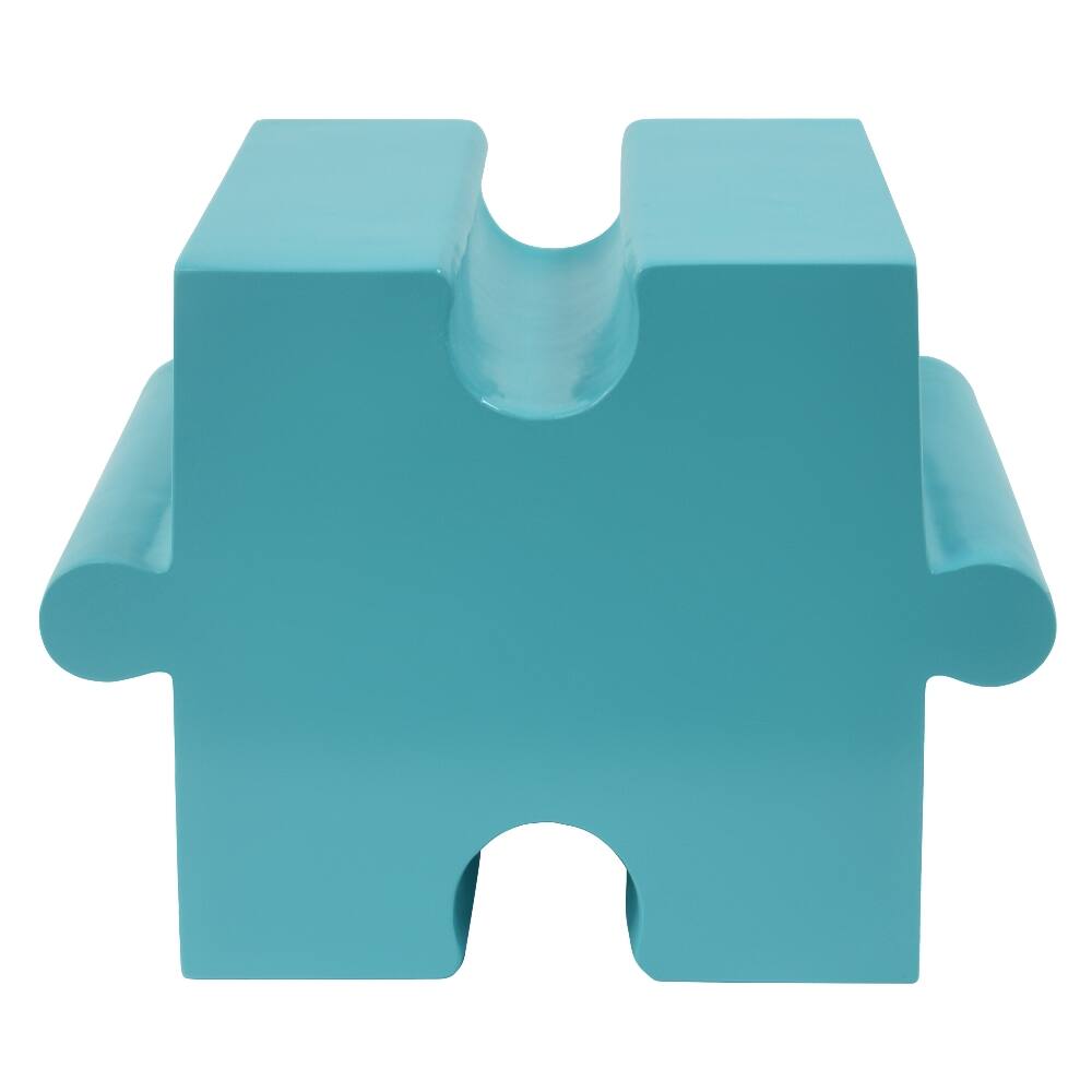 Alt View 9. Loheer - Loheer Modular Side Table Puzzle Art Outdoor Table Light Blue - Light Blue.