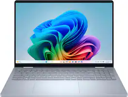 Dell - Plus - 16" 2K 2-in-1 Touchscreen Laptop - Intel Core Ultra 7 256V 2024 - 16GB Memory - 1TB Storage - Copilot+ PC - Ice Blue