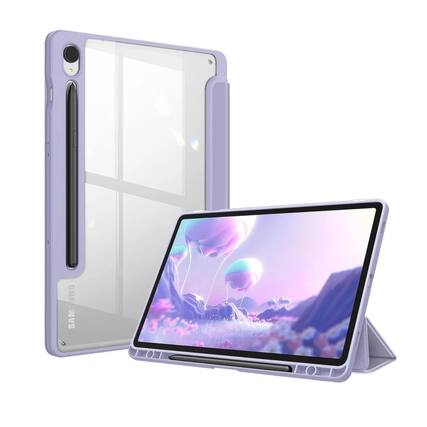 Front. Stock Preferred - Hybrid Slim Case for Samsung Galaxy Tab S10 FE / S9 FE 5G 10.9" & S9 11" - Lilac Purple - Lilac Purple.