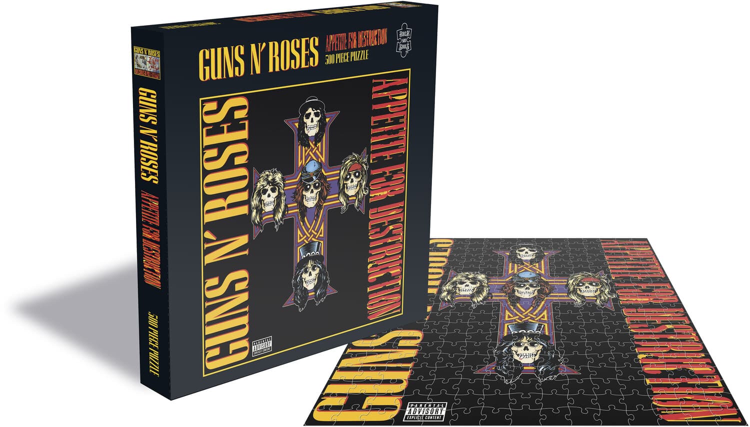 PopMarket - Guns N Roses - RockSaws - Guns N' Roses Appetite For Destruction 2 (500 Piece Jigsaw Puzzle) - GAMES (MISC) - Multicolor