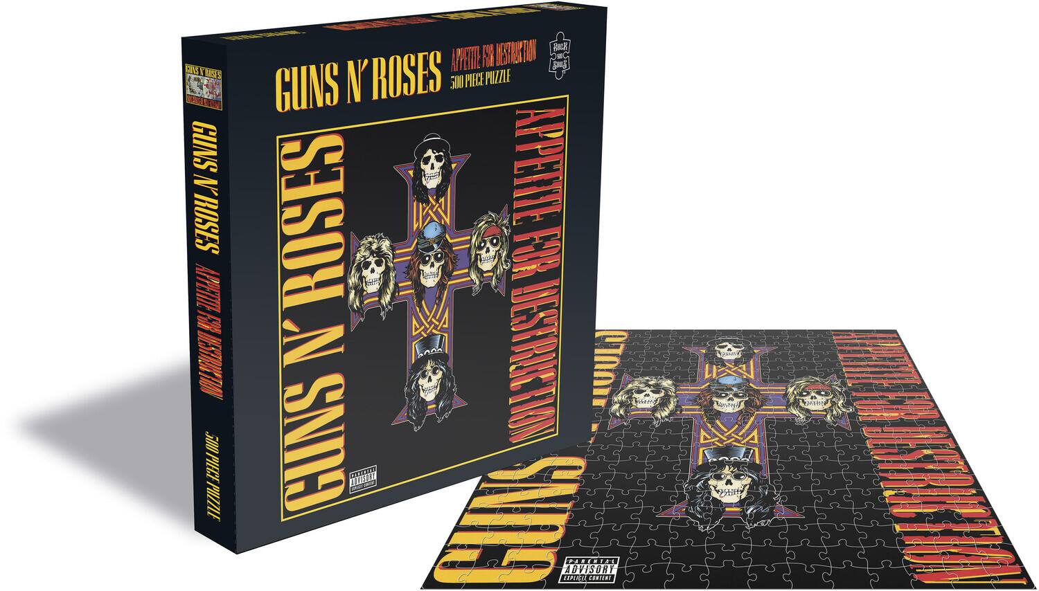 PopMarket - Guns N Roses - RockSaws - Guns N' Roses Appetite For Destruction 2 (500 Piece Jigsaw Puzzle) - GAMES (MISC) - Multicolor