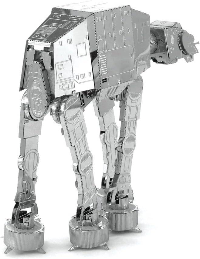 Alt View 4. Metal Earth - Metal Earth Star Wars Imperial AT-AT 3D Metal Model Kit - Silver.
