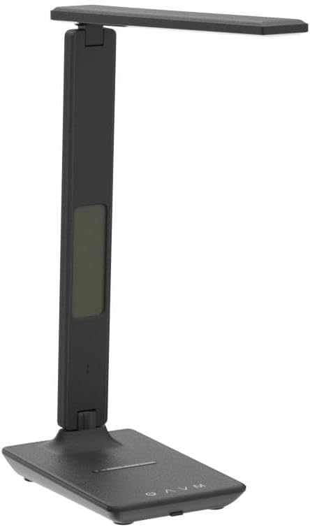 Alt View 1. The Best Inks - White Desk Lamp Table Lamp Wireless USB Smart with Charger Charging Port Clock Lamps Home Office College - White.