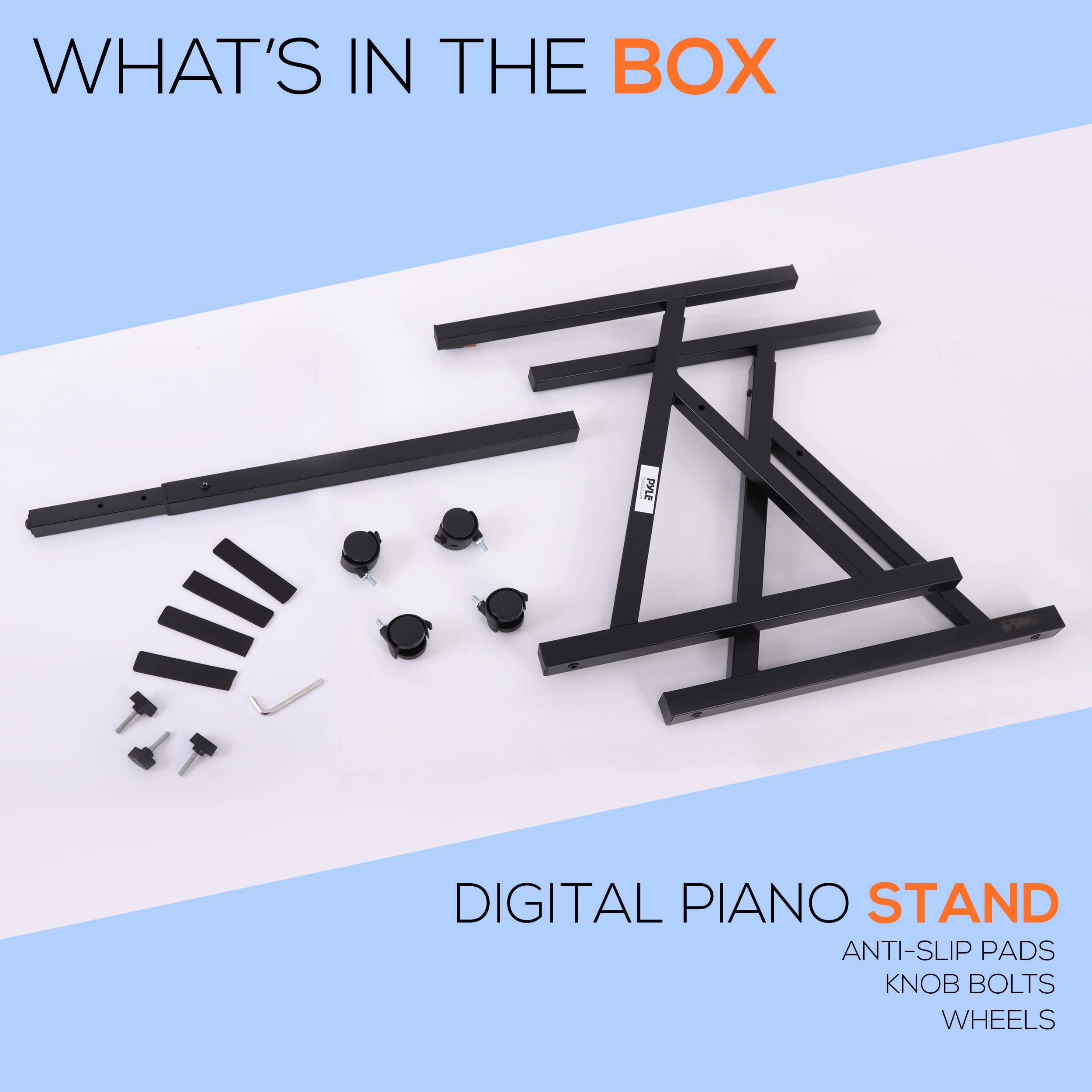 WHAT'S IN THE BOX

DIGITAL PIANO STAND

ANTI-SLIP PADS
KNOB BOLTS
WHEELS