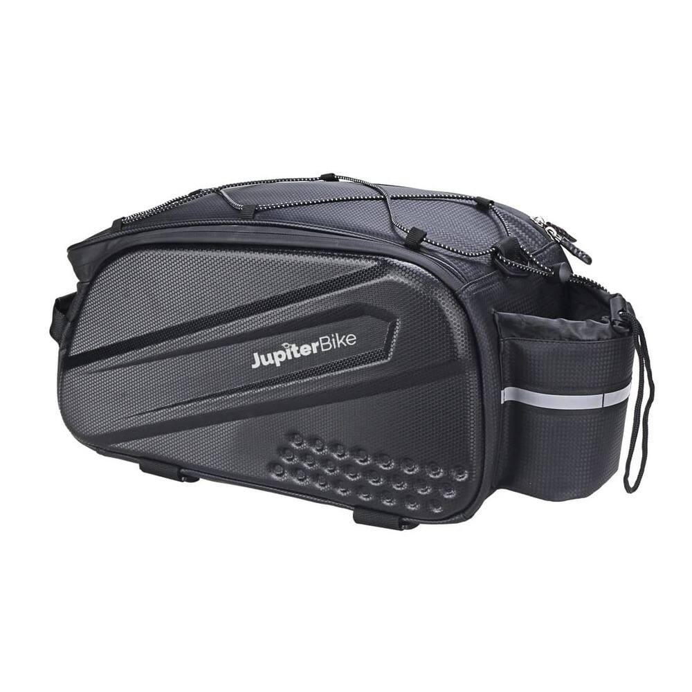 Angle. Jupiter Bikes - Waterproof Trunk Bag for Bike or Scooter - Black - Black.