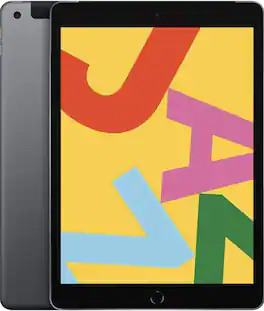 Apple - Refurbished Excellent - 10.2-Inch iPad (7th Generation) (2019) Wi-Fi + Cellular - 32GB - Space Gray