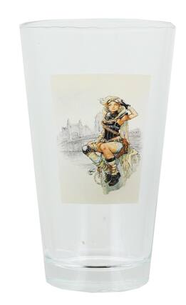 Front. Toynk - Lola XOXO Print 16oz Pint Glass - Clear.