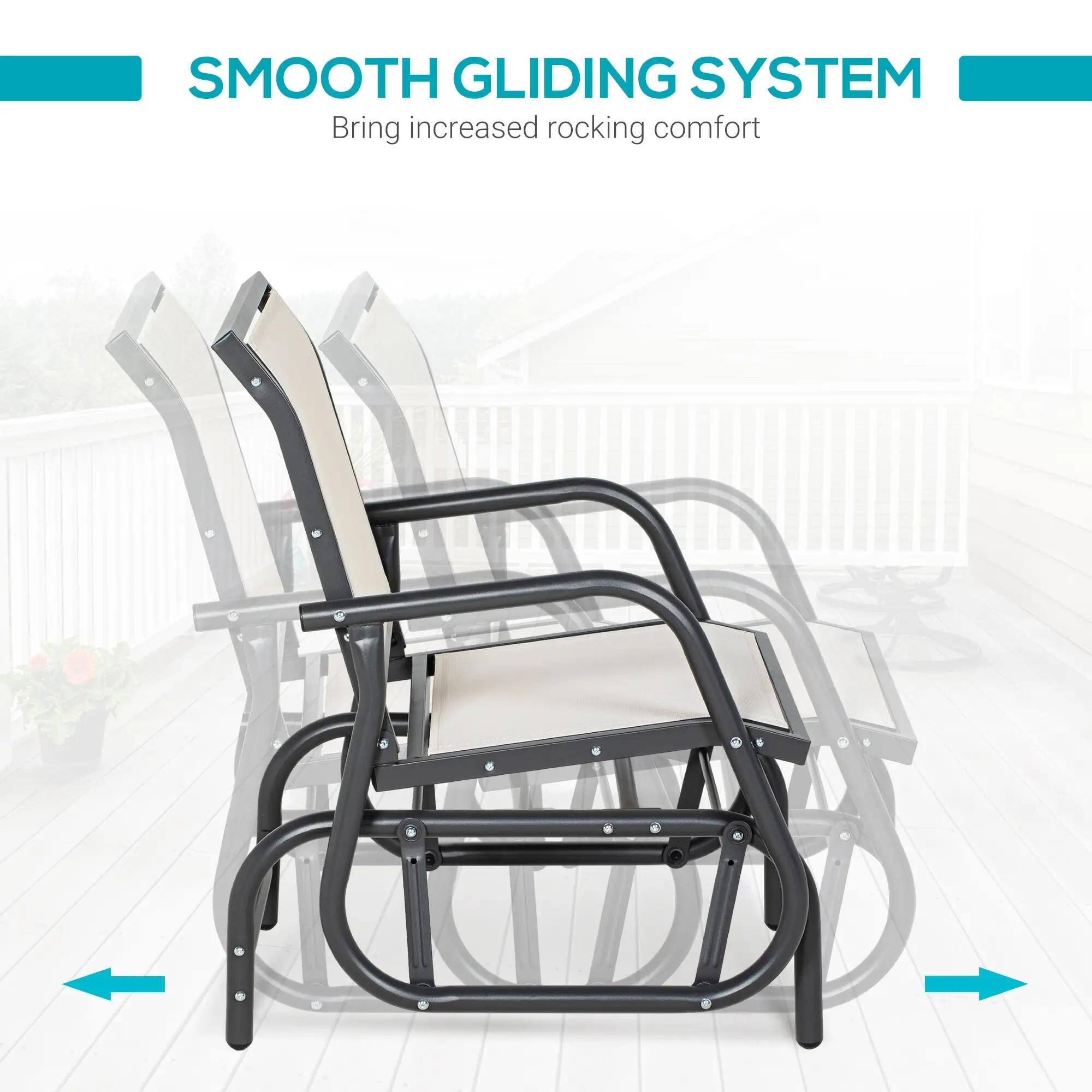 SMOOTH GLIDING SYSTEM  
Bring increased rocking comfort