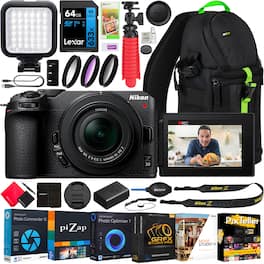 Nikon - Z30 Mirrorless Camera Body 4K UHD + NIKKOR Z DX 16-50mm F3.5-6.3 VR Lens Bundle
