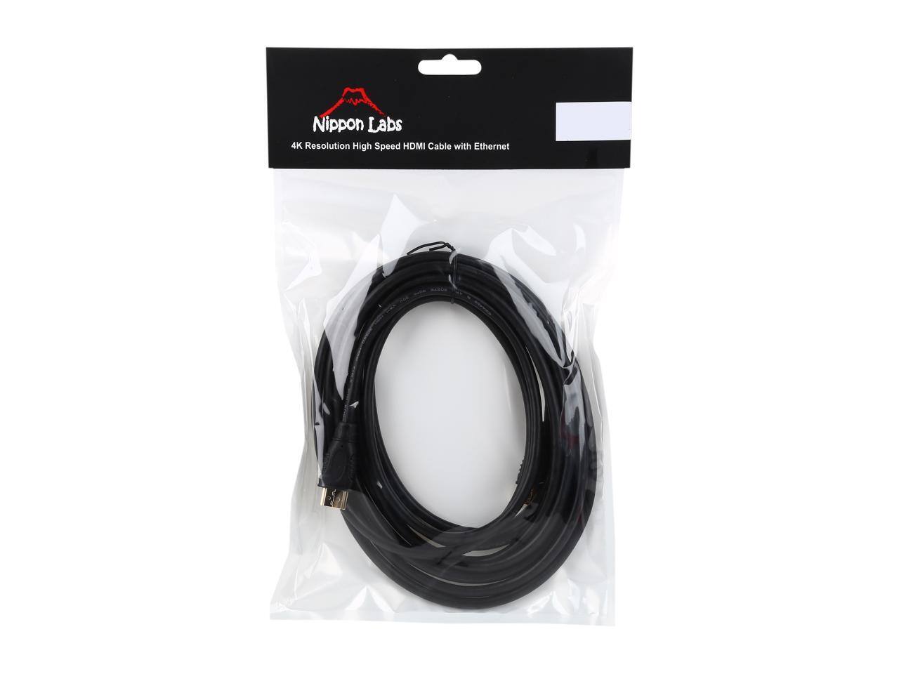 Nippon Labs 4K Resolution High Speed HDMI Cable with Ethernet