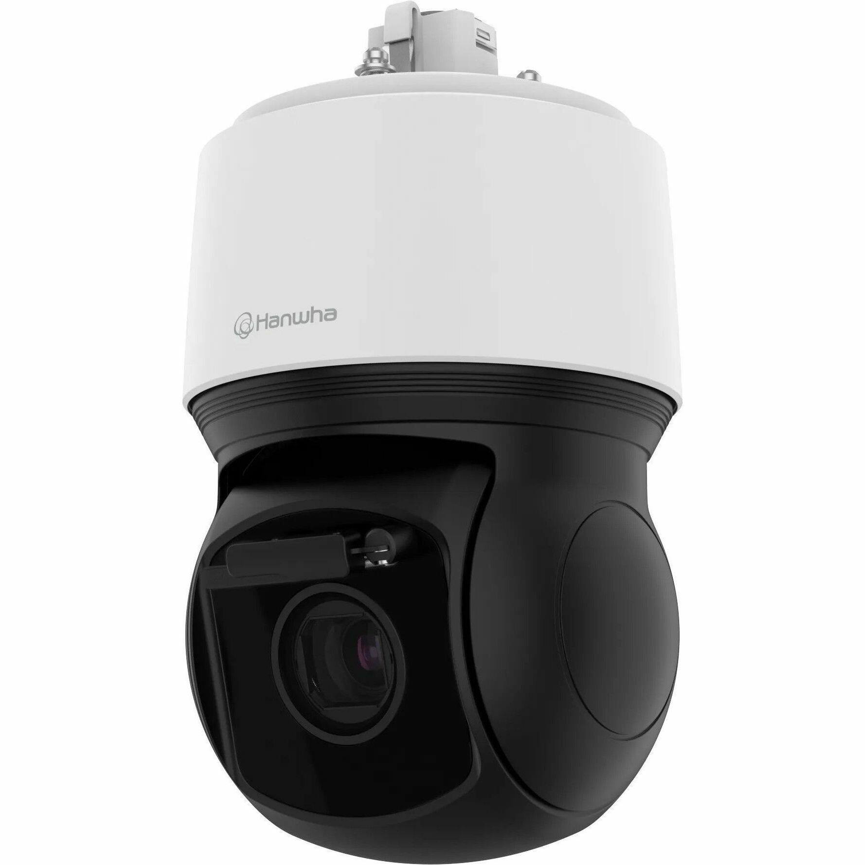 Alt View 2. Samsung - Hanwha XNP-C6403RW 2 Megapixel Outdoor Full HD Network Camera - Color - Dome - Black, White - 656.17 ft Infrared Night - Black.