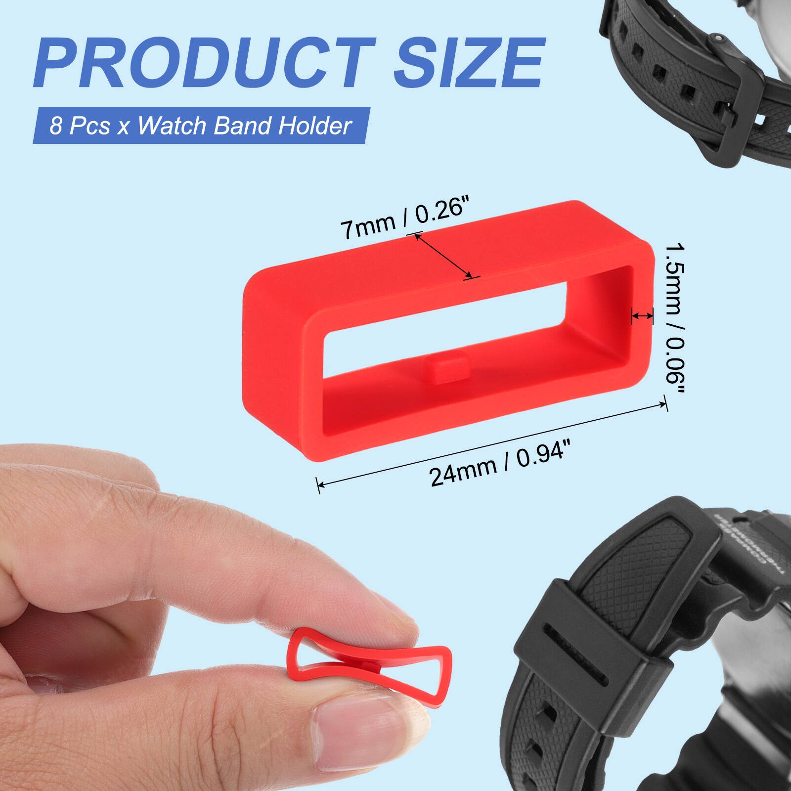 PRODUCT SIZE  
8 Pcs x Watch Band Holder  
7mm / 0.26"  
24mm / 0.94"  
1.5mm / 0.06"