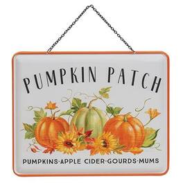 BreeBe - Pumpkin Patch Enamel Hanging Sign - Multi