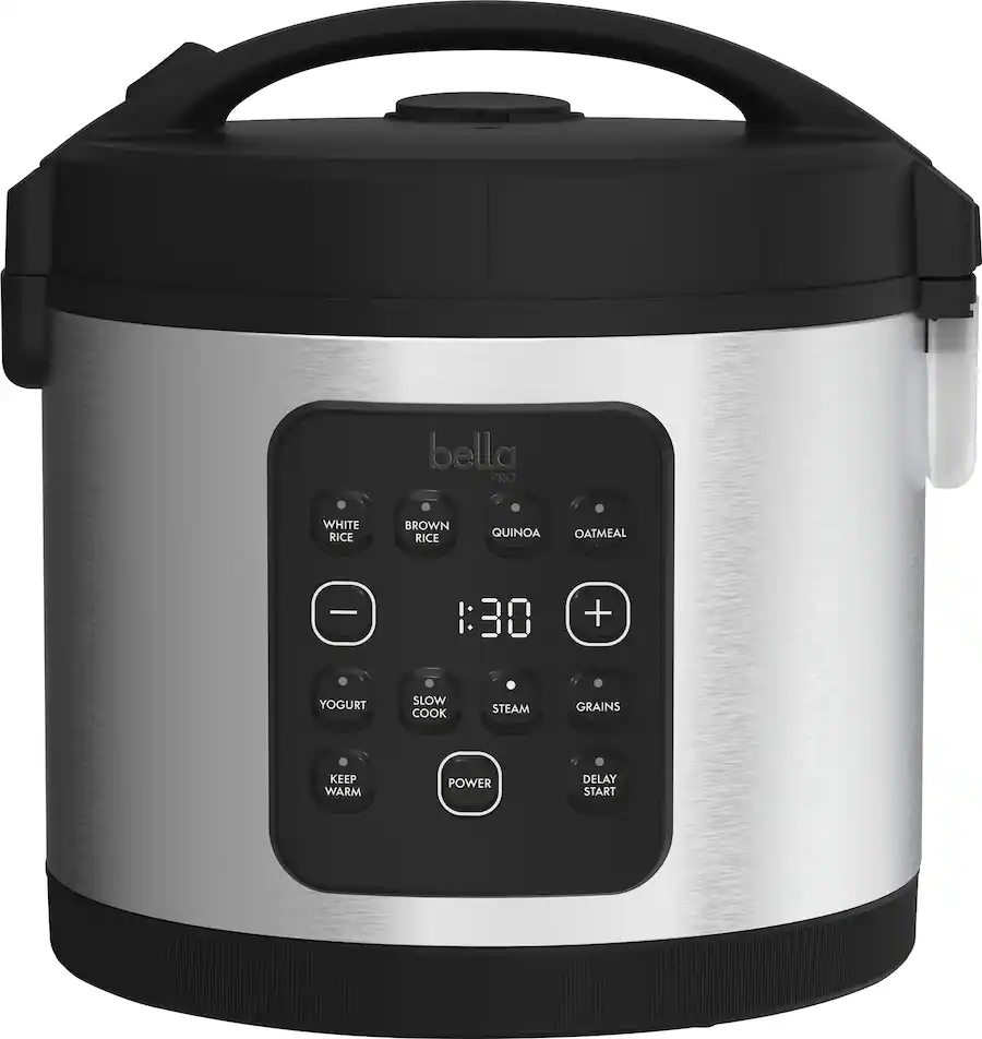 bella PRO 20 Cup Digital Rice Cooker Stainless Steel 90226 - Best Buy