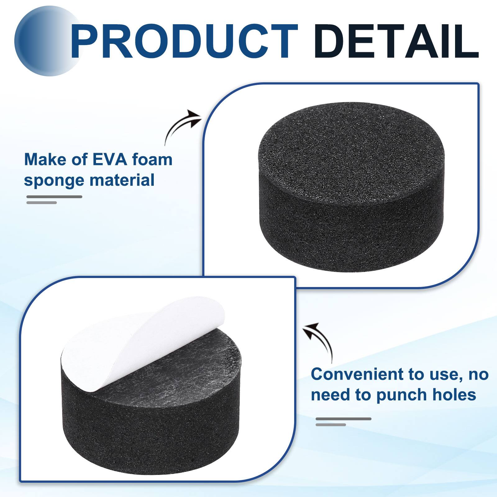 PRODUCT DETAIL

- Make of EVA foam sponge material
- Convenient to use, no need to punch holes