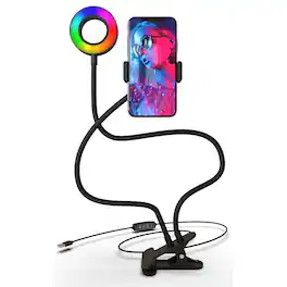 Bower - Flexible White/RGB Ring Light with Smartphone Holder