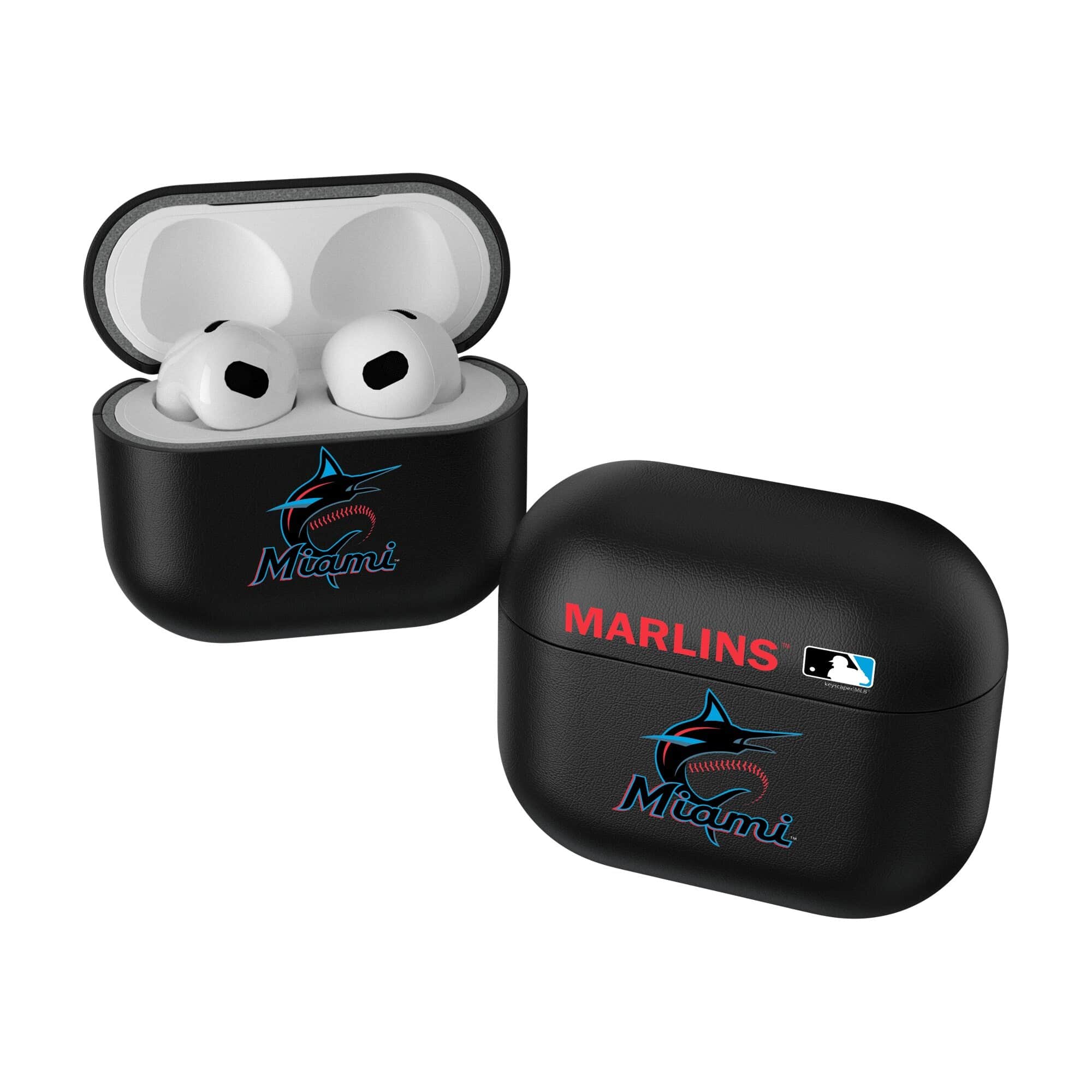 Keyscaper - Miami Marlins Miami Marlins Insignia 2nd Gen AirPods Pro Case Cover - No Size - Black