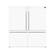 Front. Forno Appliances - 60 in. Wide Milano 34.4 Cu. Ft. Freestanding Dual Bottom Freezer Refrigerator - White.