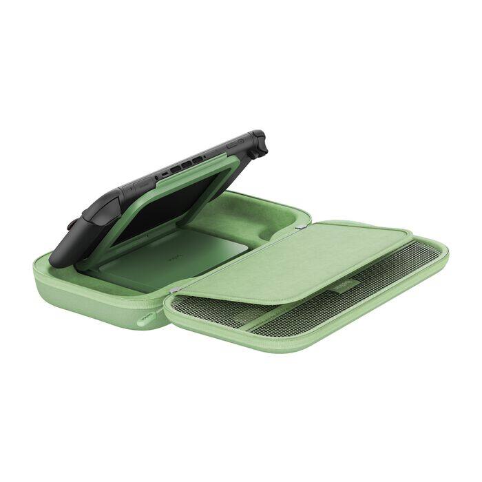 Alt View 4. Belkin - Gaming Charging Case Pro for Nintendo Switch 2, 10k Portable Charger Case 30W - Pistachio Green.