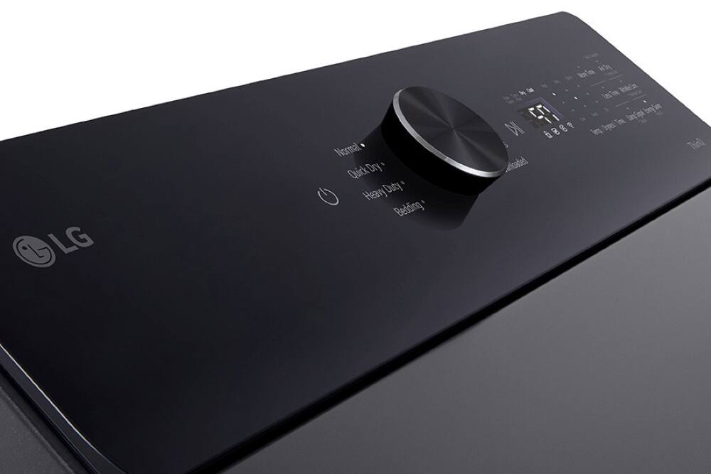 LG Normal QuickDry Heavy Duty Bedding laundry machine with a timer.