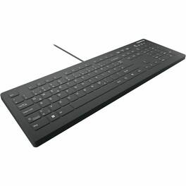 CHERRY - AK-C8112 Medical Keyboard - Permanent Cable, US Layout, (CF/WIN LEFT) - Black