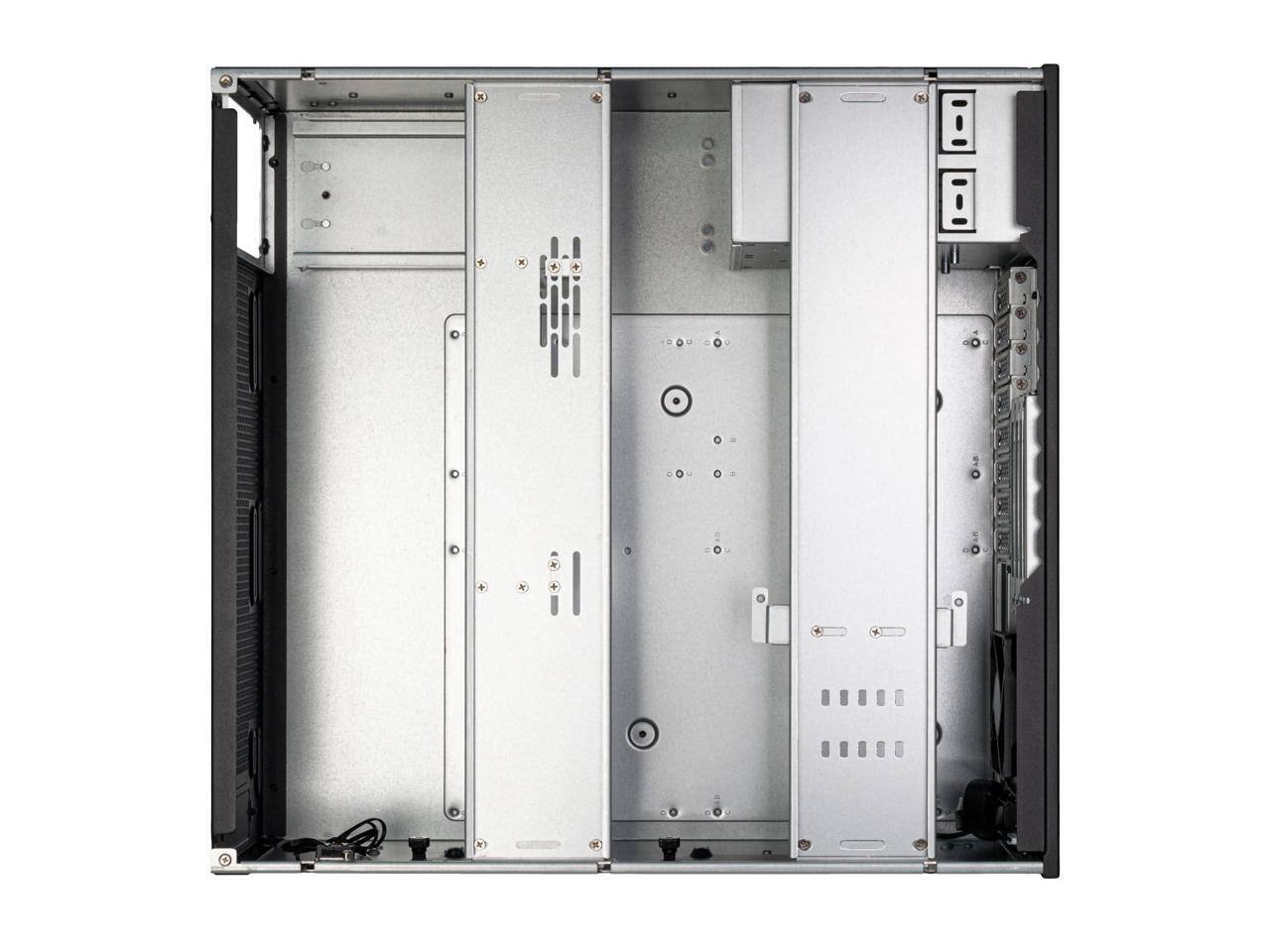 Alt View 5. SilverStone - SilverStone RM47-502-I 4U Rackmount Chassis w/Front Access Slots - Silver.