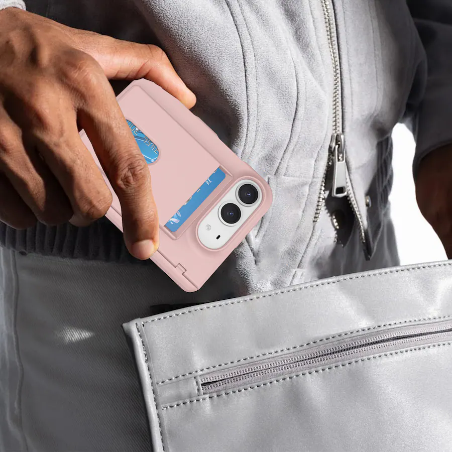 Scratch Slope UUCOVER For Apple iPhone Duo Case with Card Holder, Built in Front ...