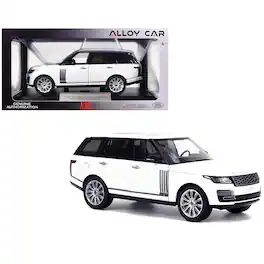 Land Rover Range Rover 50th Anniversary White Metallic with Sunroof 1/18 Diecast Model Car by Heimanba
