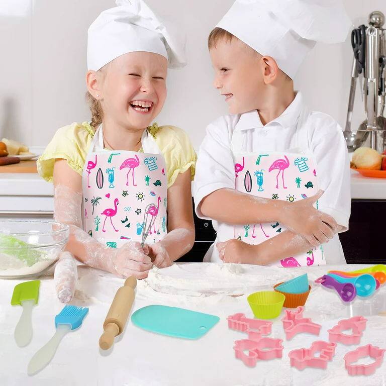 Alt View 5. Fitnate - 26 Pcs Kids Silicone Baking Toy Set - Multicolor.