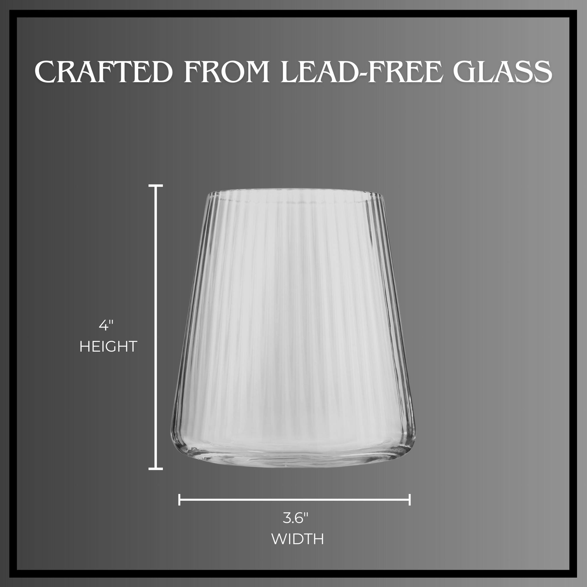 CRAFTED FROM LEAD-FREE GLASS  
4" HEIGHT  
3.6" WIDTH