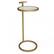 Front. Simpli Home - Brook C Side Table - White/Gold.