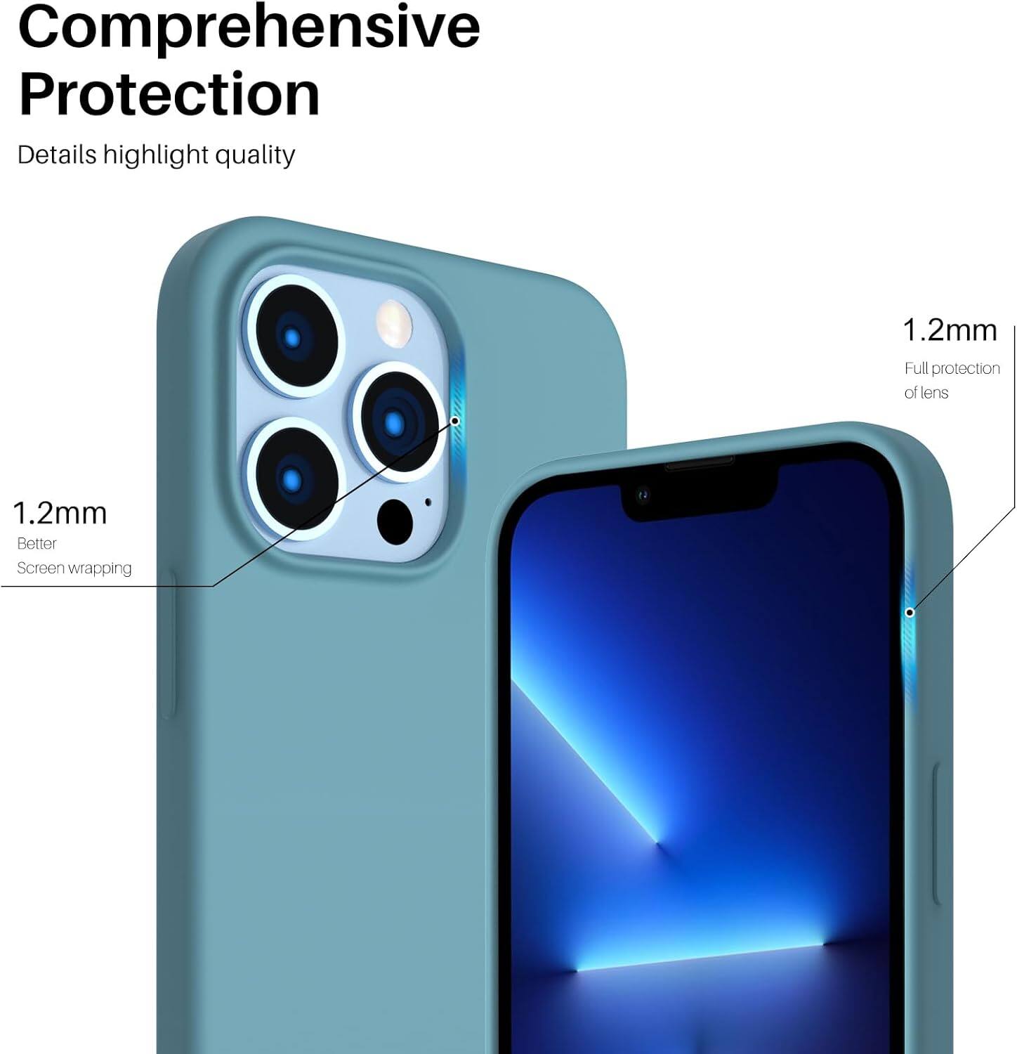 Comprehensive Protection Details highlight quality 1.2mm Full protection of lens 1.2mm Better Screen wrapping