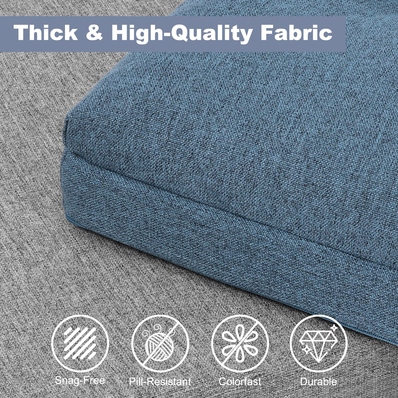 Thick & High-Quality Fabric

- Snag-Free
- Pill-Resistant
- Colorfast
- Durable