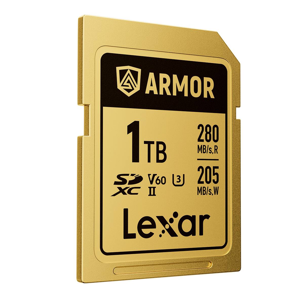 ARMOR 1TB 280 MB/s R, 205 MB/s W. V60 XC II. Lexar