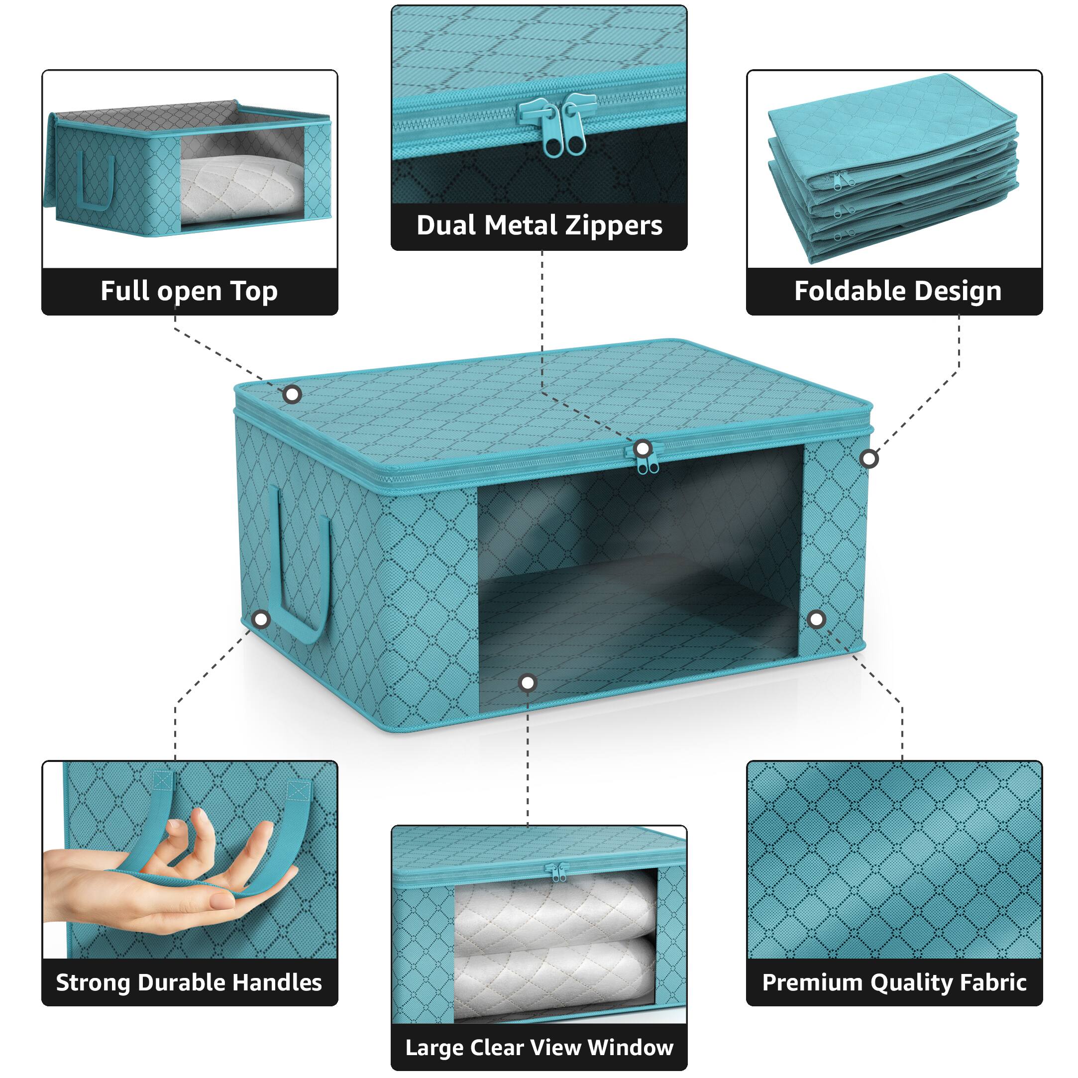 - Dual Metal Zippers
- Full open Top
- Foldable Design
- Strong Durable Handles
- Large Clear View Window
- Premium Quality Fabric