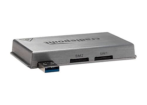 Cradlepoint - MA-MC400-1200M-B External Wireless Cellular Modem - 4G - LTE Advanced Pro - USB Bus - 1.2 Gbps - 2 Sim Slots - Gray