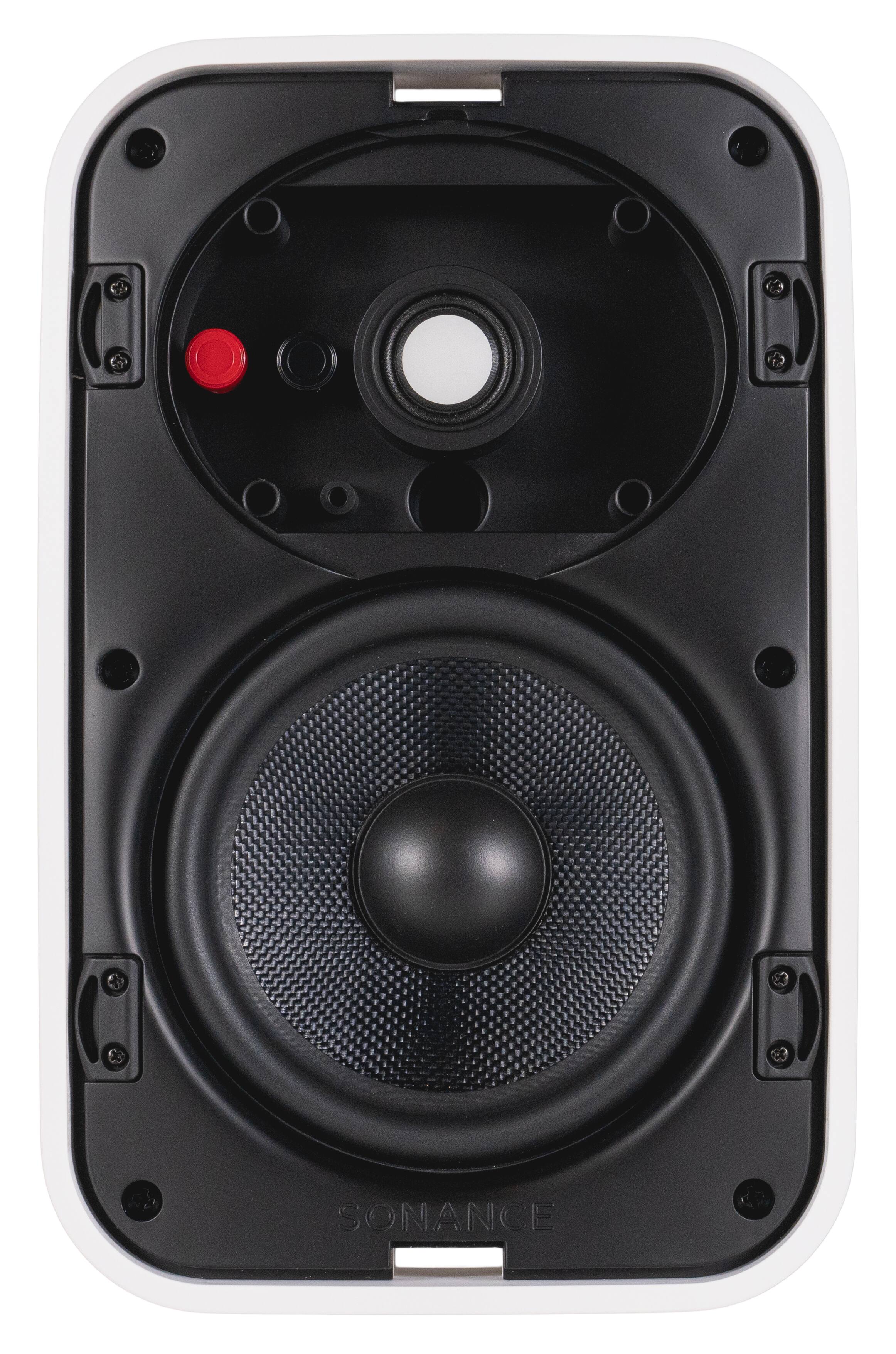 Angle. Sonance - MX56 - Mariner MX Series 5-1/4" 2-Way Outdoor Surface Mount Speakers (Pair) - Paintable White.