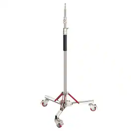 Neewer - Heavy-Duty Studio Light Stand with Wheels - 10ft Adjustable Tripod Base for Softboxes & Monolights