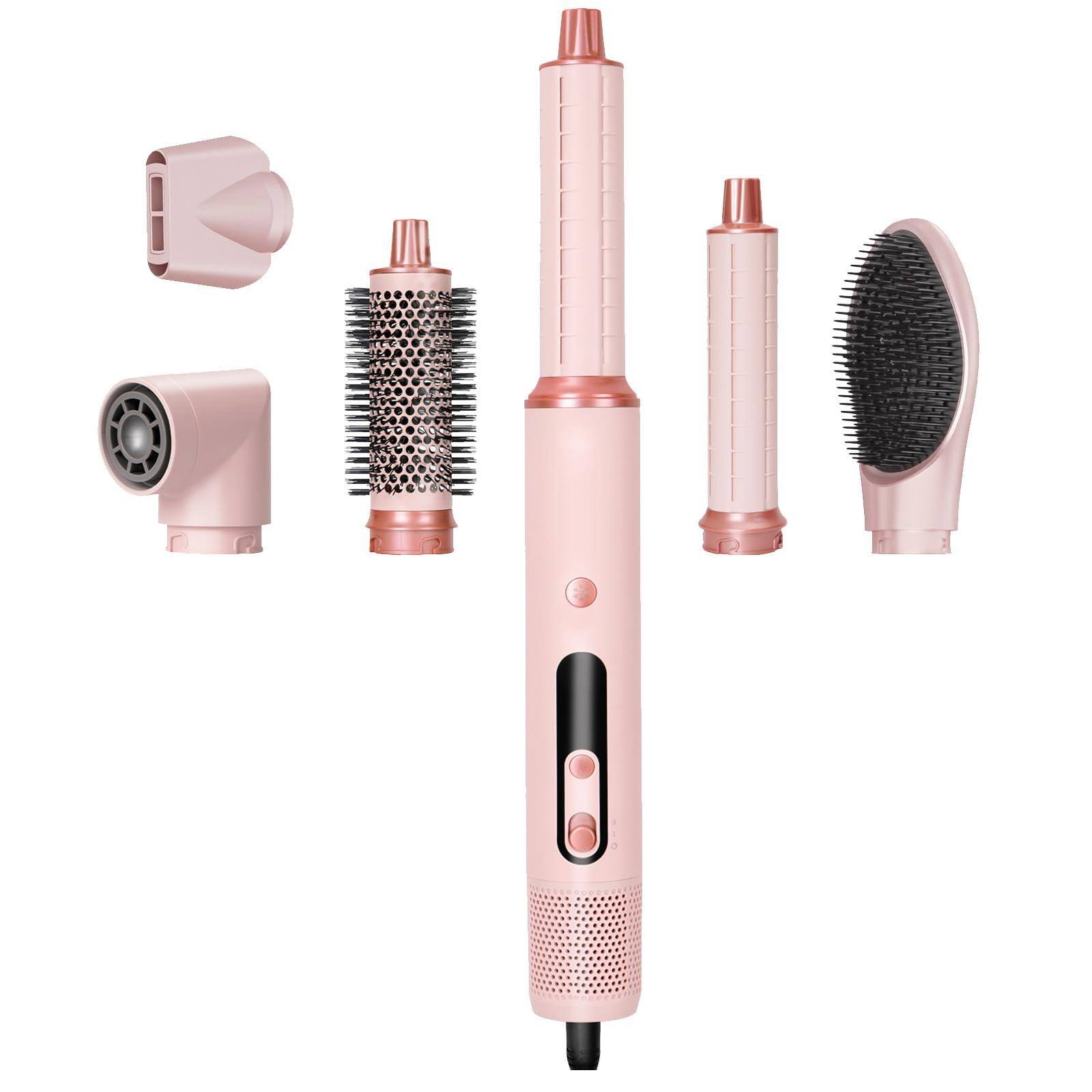 Pink 6 in 1 Hair Styler