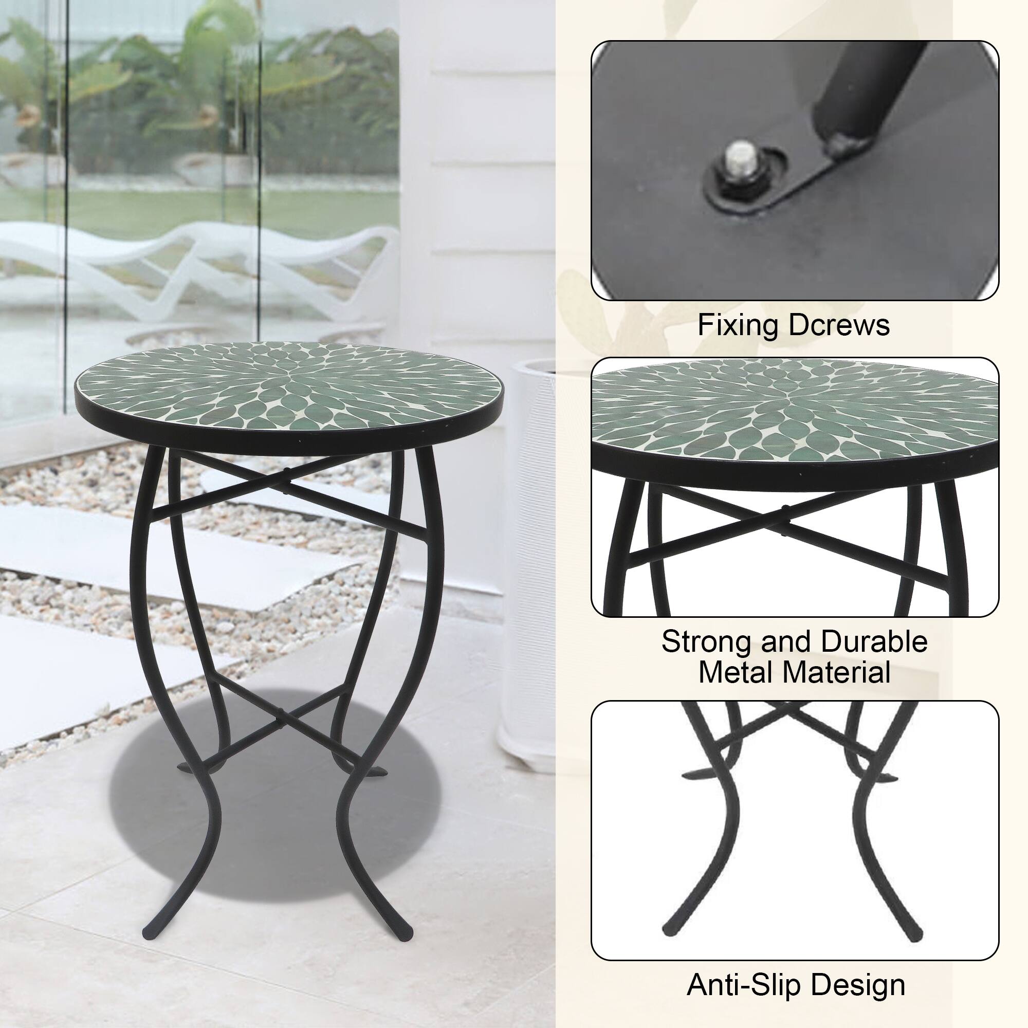Fixing Dcrews  
Strong and Durable Metal Material  
Anti-Slip Design
