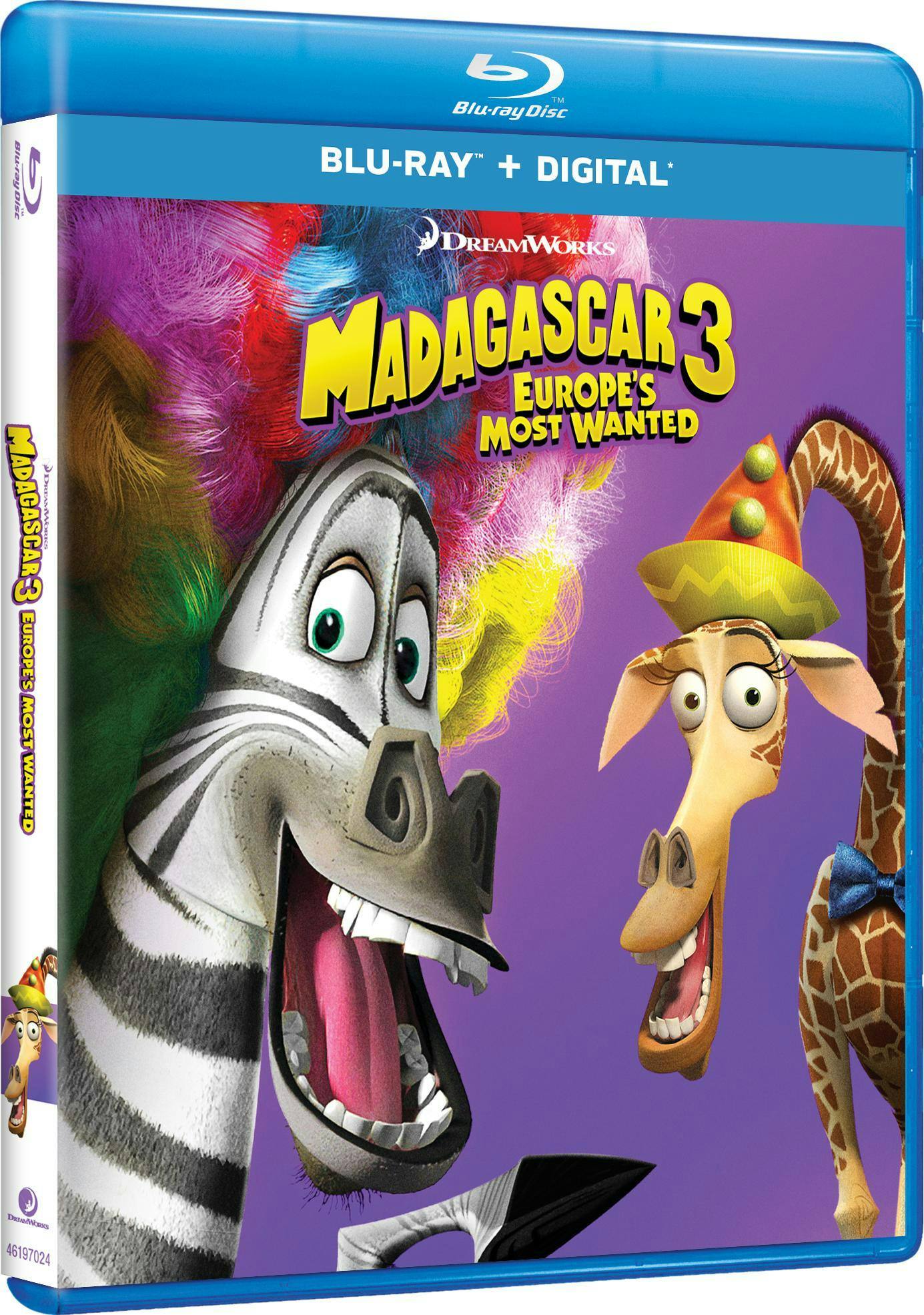 Angle. Madagascar 3 - Europe's Most Wanted (Blu-ray New Box Art) [Blu-ray].