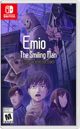 B NINTENDO SWITCH.. 7.30-8.35 7.30 Emio The Smiling Man FAMICOM DETECTIVE CLUB MATURE 17+ MADURO +17 M ESRB - M (Mature 17+)