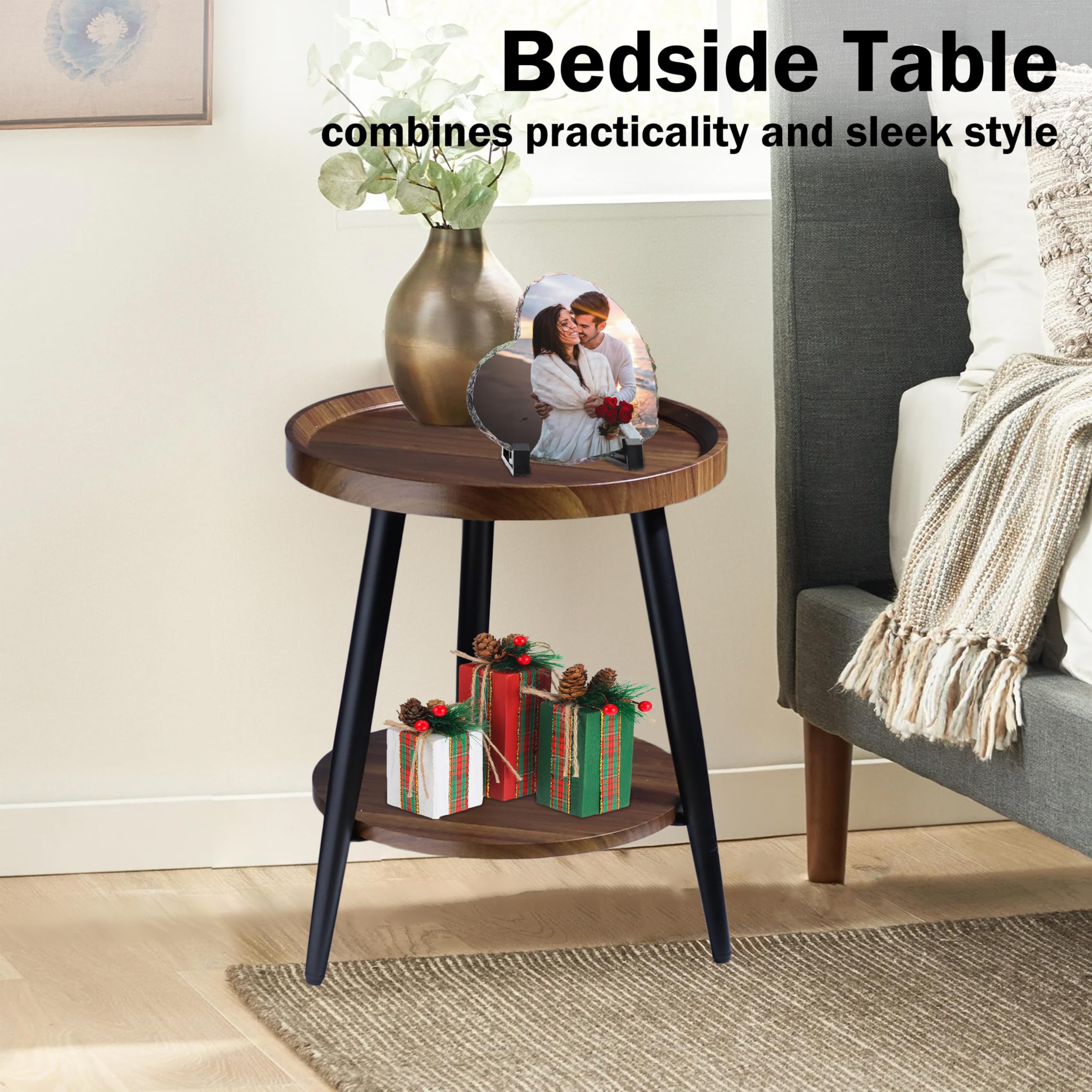 Bedside Table  
combines practicality and sleek style