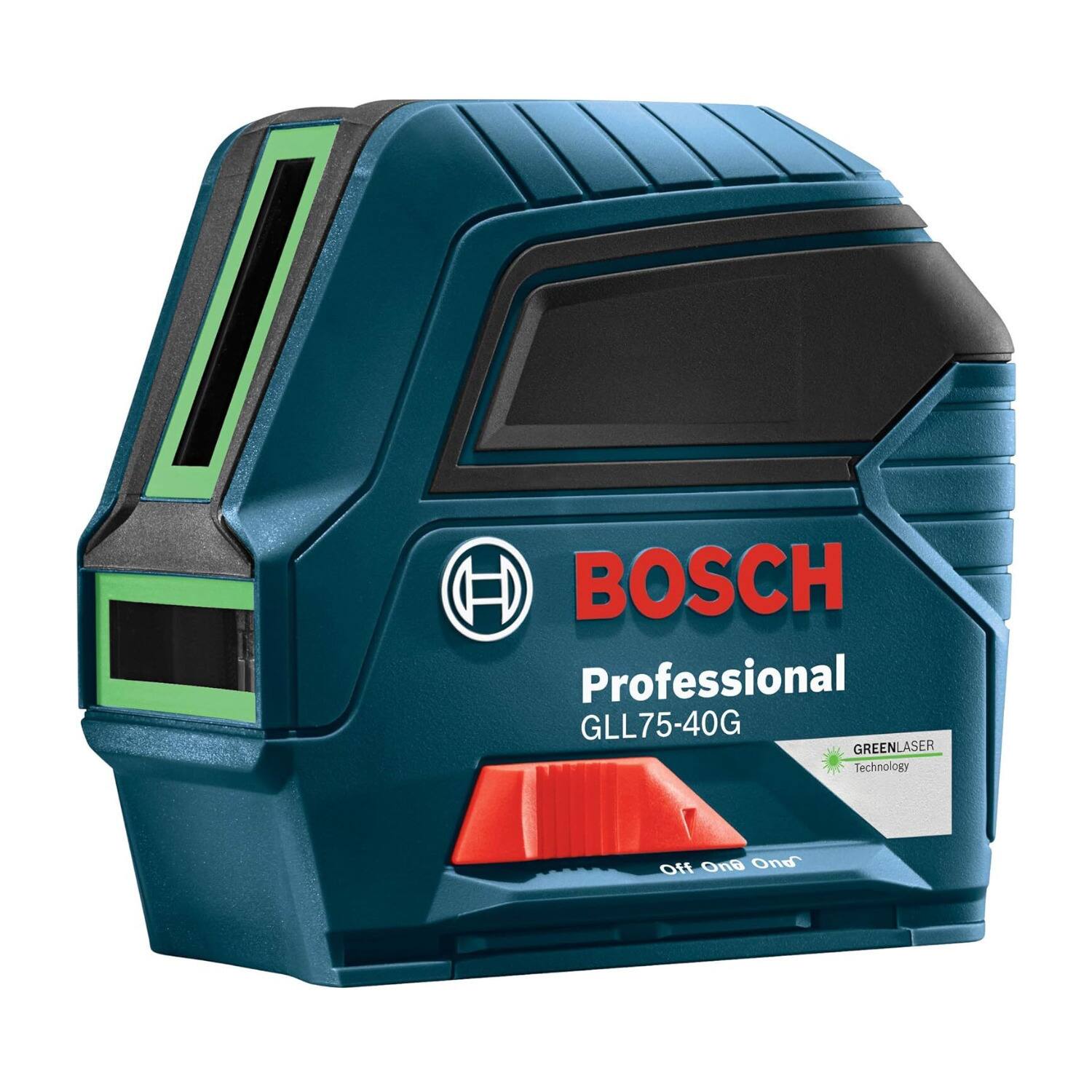 BOSCH Professional GLL75-40G GREENLASER Technology Off On On