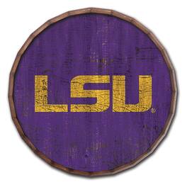 Fan Creations - LSU Tigers 24" Cracked Color Barrel Top Sign - Multicolor
