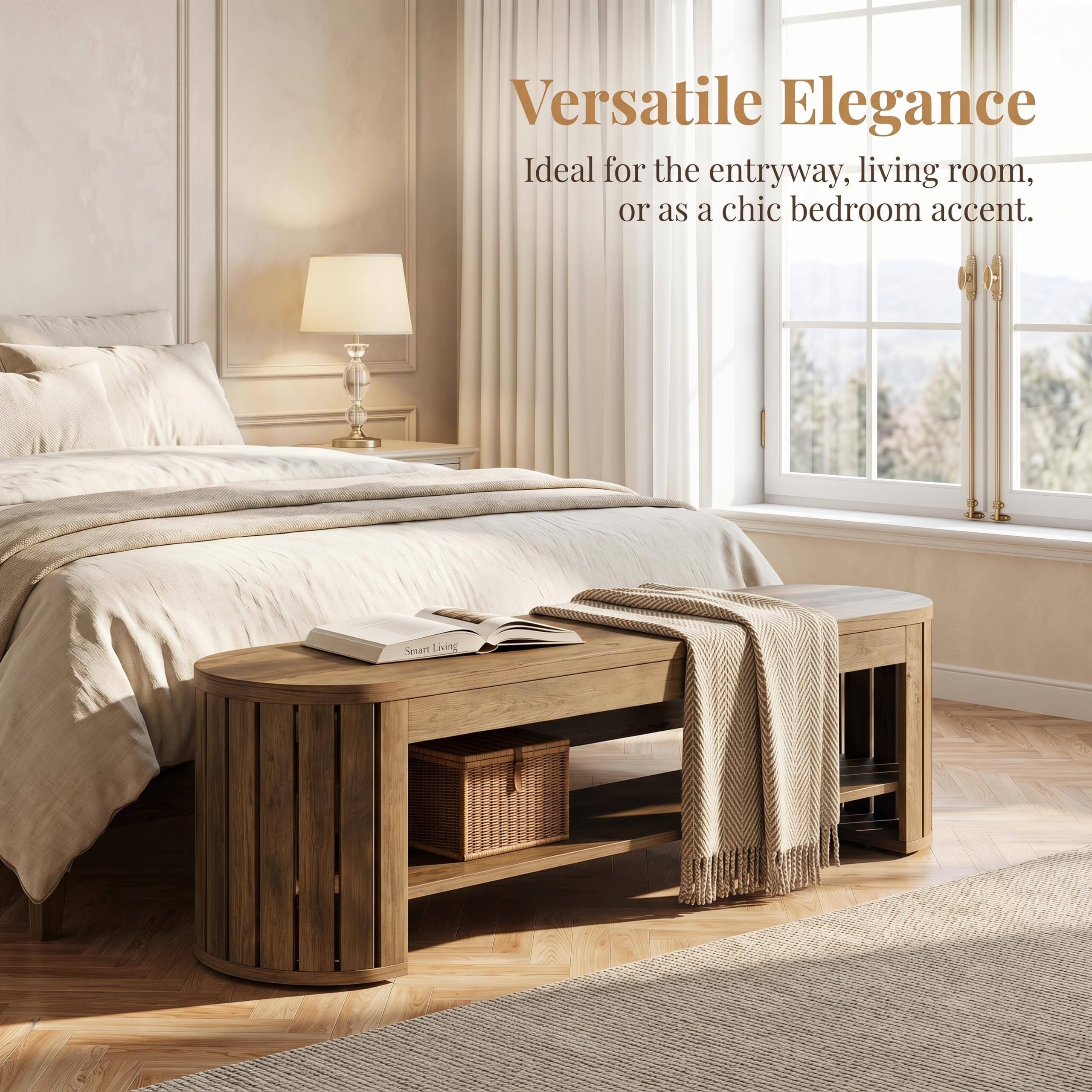 Versatile Elegance  
Ideal for the entryway, living room, or as a chic bedroom accent.  
Smart Living
